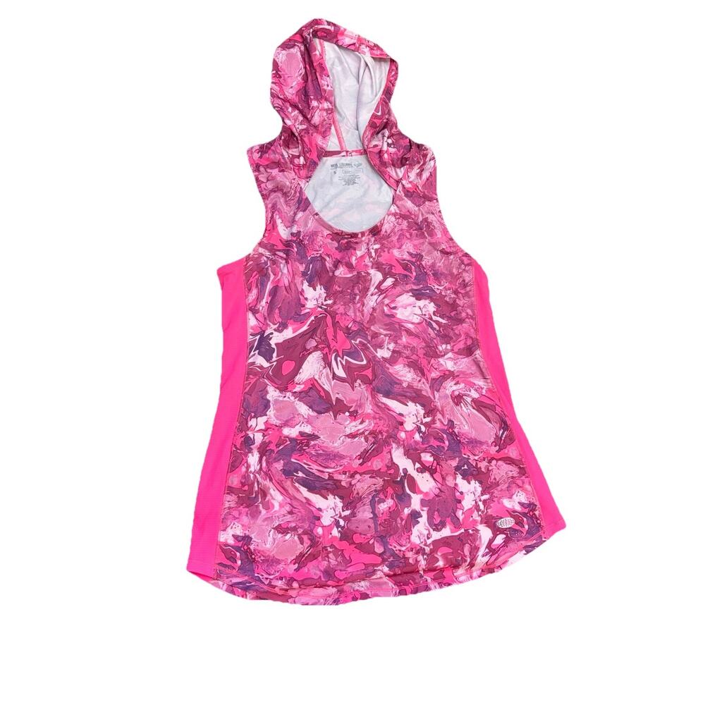 Reel Legends Hooded Workout Keep It Cool Pink Multi Color Size S